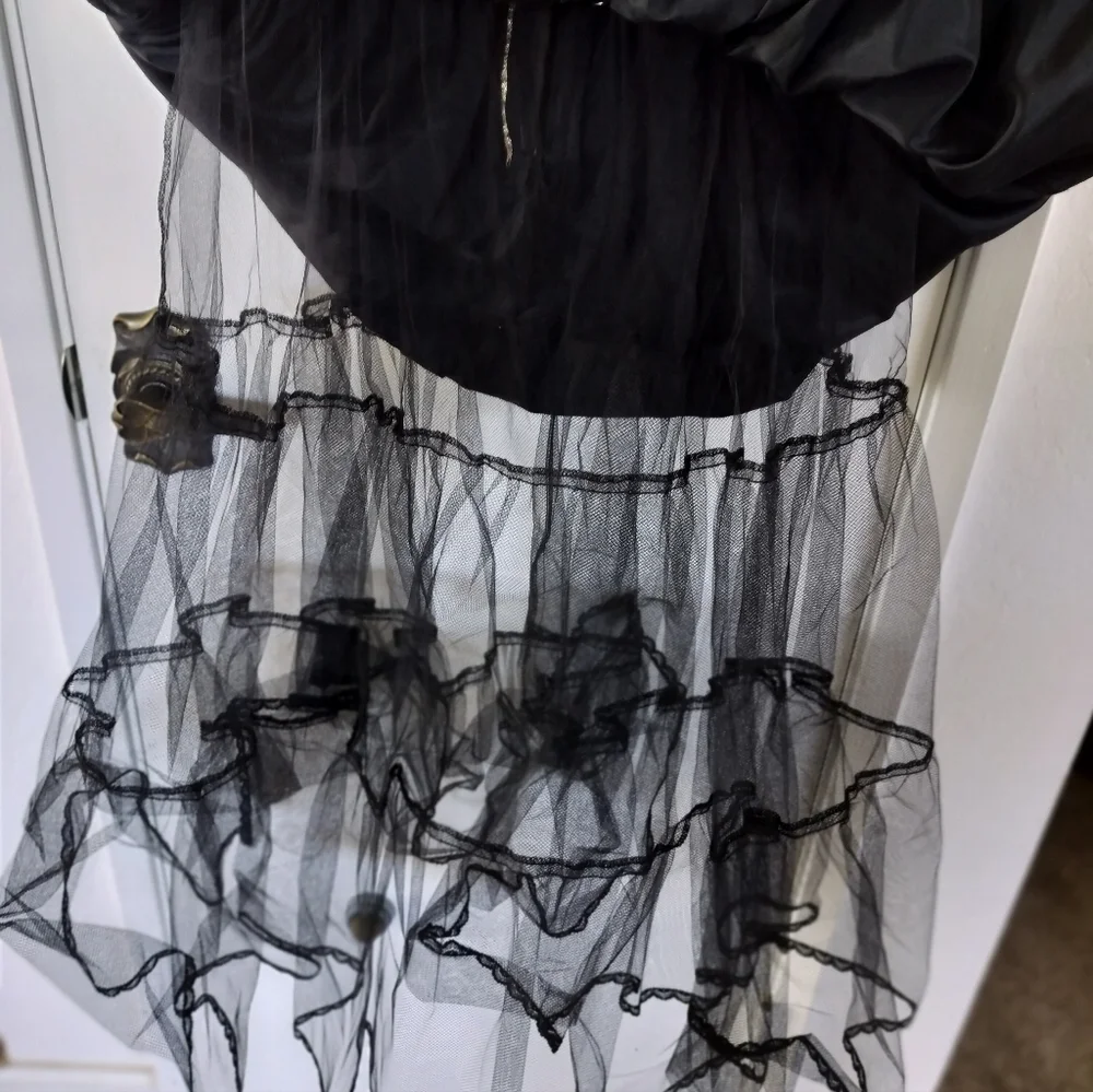 Scott McClintock Vintage Ball Gown Romantic Goth Victorian Black Velvet Small